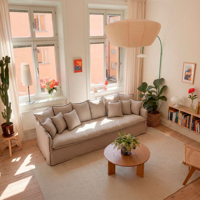 Sofa Goya en ambiente para salón de estilo nórdico