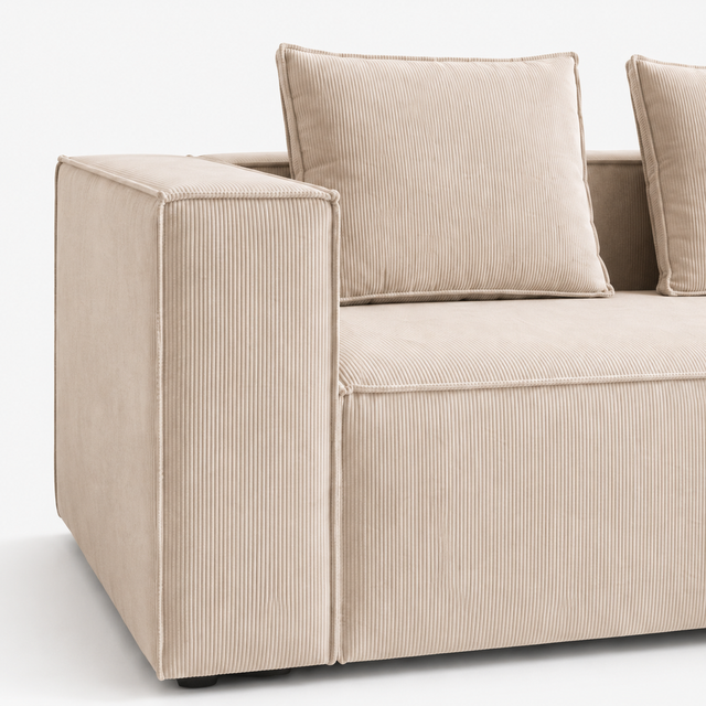 Sofá modular Cala con chaise longue derecha