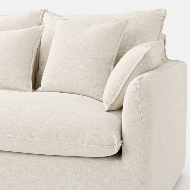 Sofá desenfundable con chaise longue derecha Lasal