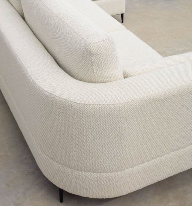 Sofá chaise longue Toledo en ambiente de estilo nórdico