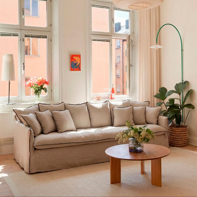 Sofa Goya en ambiente para salón de estilo nórdico