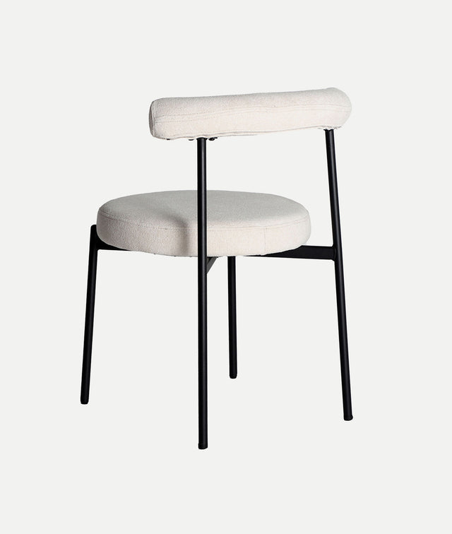 Silla Tapizada Breville Blanco Roto