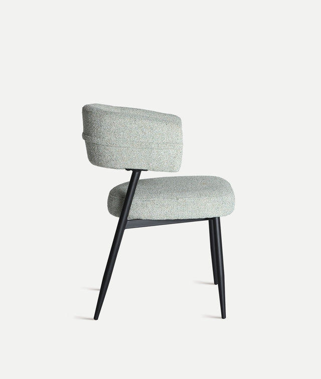 Silla Tapizada Merano Verde Jaspeado