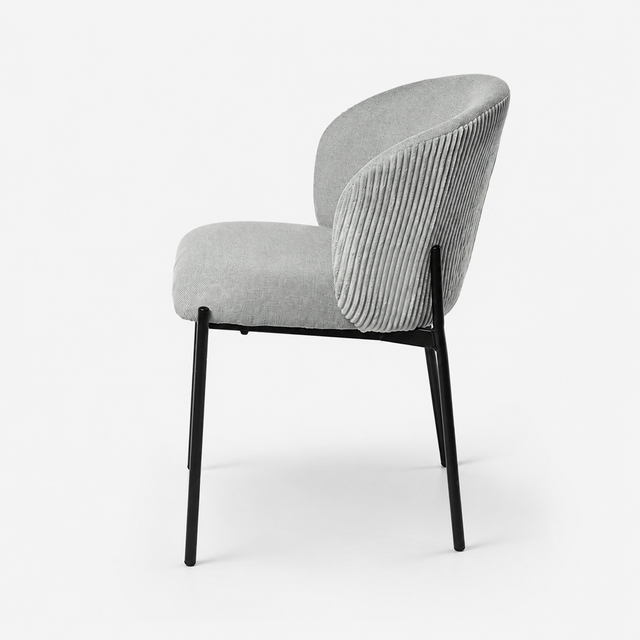 Juego de 4 Sillas de Comedor Faina Gris