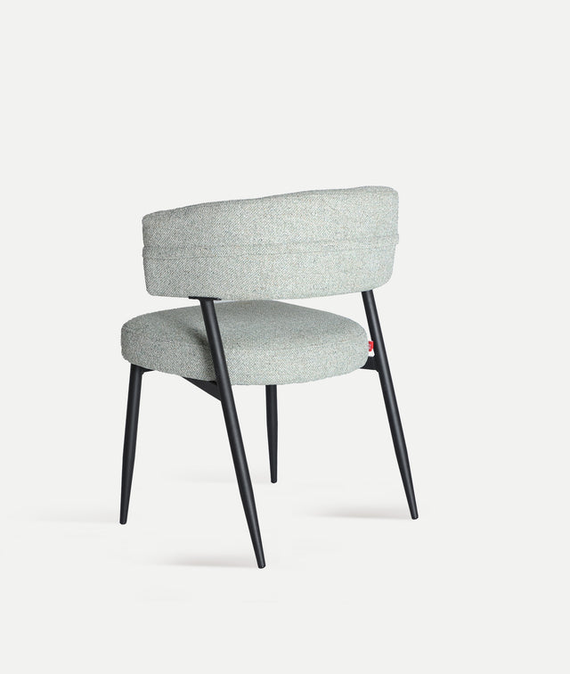 Silla Tapizada Merano Verde Jaspeado
