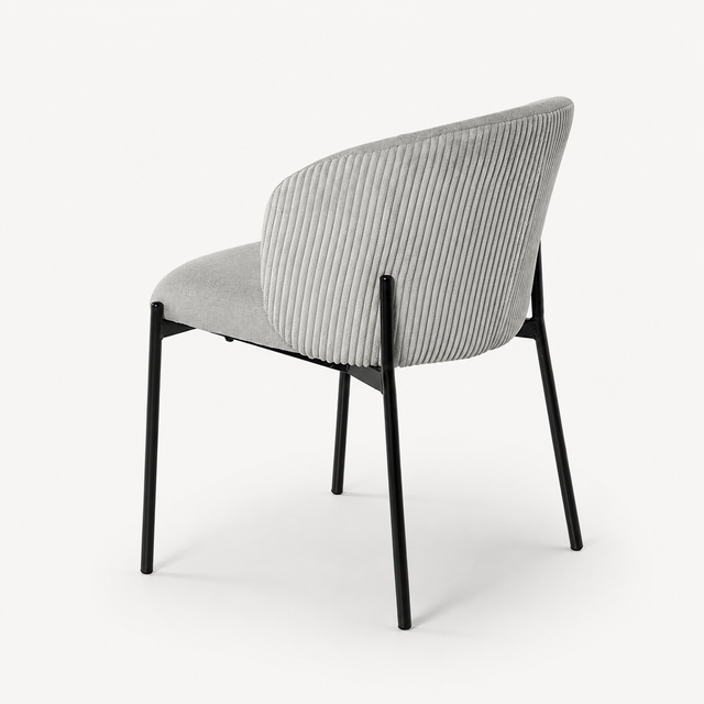Juego de 4 Sillas de Comedor Faina Gris