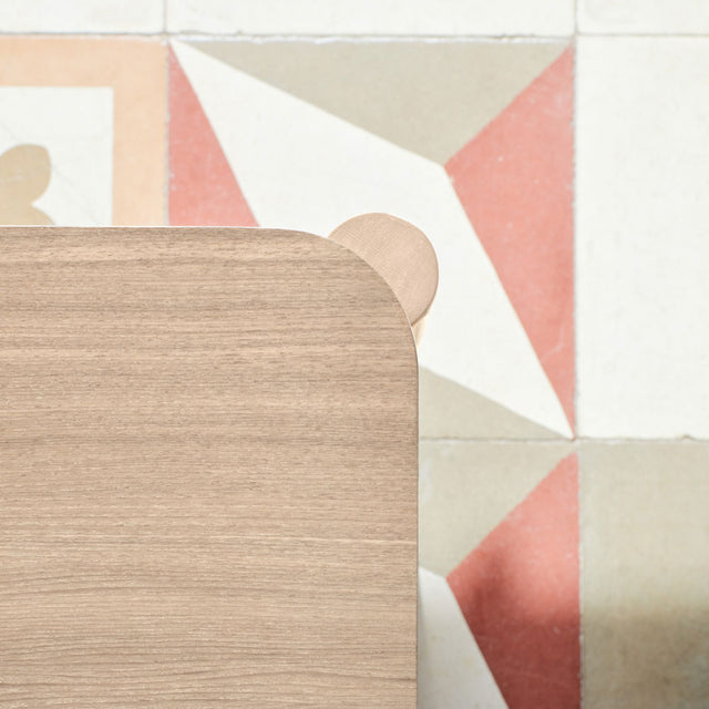 Vista detalle Mesa de Centro Rectangular Atlas 110 cm Beige Madera Natural Teulat Slowdeco