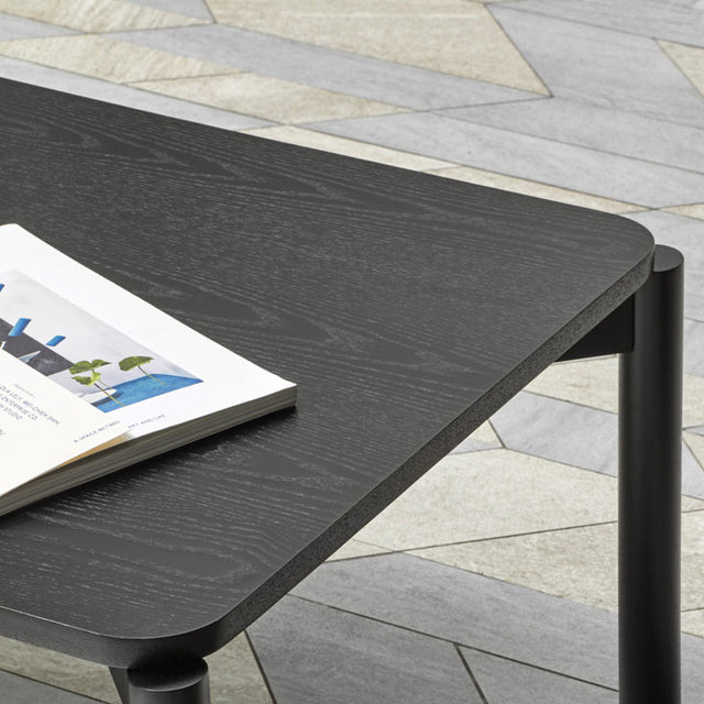 Vista detalle Mesa de Centro Rectangular Atlas 110 cm Negro salón Teulat Slowdeco