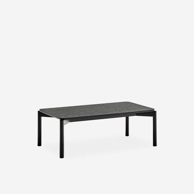 Vista lateral Mesa de Centro Rectangular Atlas 110 cm Negro Teulat Slowdeco